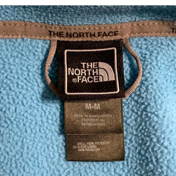 The North Face Women's Size Medium Blue And Gray Fleece Full Zip Jacket - Picture 5 of 11